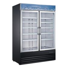 Universal Coolers EGDMF-50B, 48-inch Black Glass Swing Door Merchandising Freezer