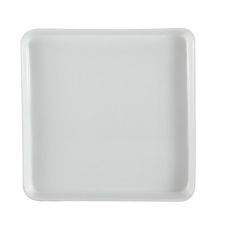 C.A.C. F-ST9, 9.5-Inch White Porcelain Square Plate, 2 DZ/CS