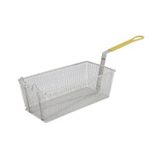 Winco FB-40, 17x8x6-Inch Fry Basket with Yellow Handle
