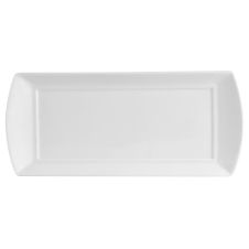 C.A.C. FDP-14, 13.5-Inch White Porcelain Thin Rectangular Platter, DZ