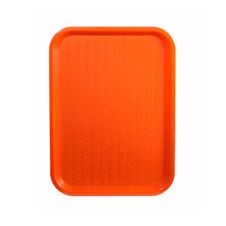 Winco FFT-1014O, 10x14-Inch Orange Plastic Fast Food Tray