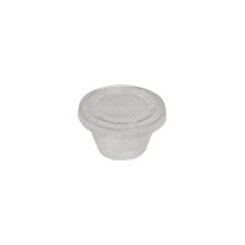 SafePro FK5, 4 Oz Clear Polypropylene Portion Cup with Lid, 125/PK