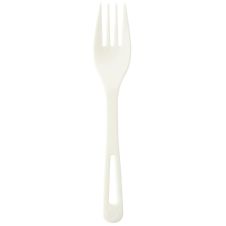 World Centric FO-PS-6, 6-inch White PLA Forks, 1000/CS