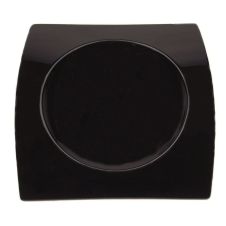 C.A.C. FSB-21-BLK, 12-Inch Black Porcelain Rectangular Bridge Platter, 4 PC/CS