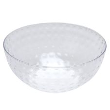 Fineline Settings GBL677.CL, 96 Oz 9-inch Platter Pleasers Clear Large Dimpled Bowl, 24/CS