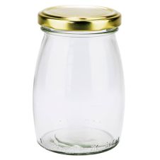 GJ10, 0.3L / 10 Oz Glass Jar with Metal Screw Lid, EA