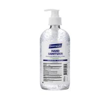 Germium GRB16-X 16 Oz Gel Hand Sanitizer Plastic Bottle w/Pump, 70% Isopropyl Alcohol, EA