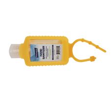 Germium GRB2SY 2 Oz Silicone Yellow Holder Bottle Gel Hand Sanitizer, 70% Isopropyl Alcohol, 14/Tray