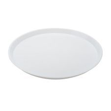 Fineline Settings HR0012.WH, 12-inch Platter Pleasers White Angled High Rim Platter, 25/CS (Discontinued)