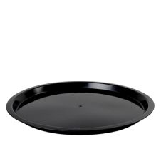Fineline Settings HR12PP.BK, 12-inch ReForm Black Polypropylene High Rim Platter, 25/CS