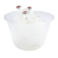 Fineline Settings ICB2046.CL, 6 Qt Platter Pleasers Polypropylene Clear Ice Bucket, 24/CS
