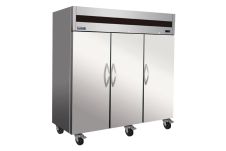 IKON IT82R 3 Solid Doors Upright Top Mount Refrigerator