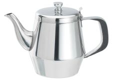 Winco JB2928 28 Oz Stainless Steel Gooseneck Teapot, EA