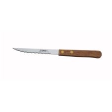 Winco K-35W, Economy Pointed Tip Steak Knife with Wooden Handle and 4-Inch Blade