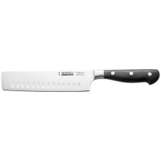 C.A.C. KFNK-G72, 7.25-inch Schnell Stainless Steel Nakiri Knife with Granton Edge