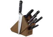 Winco KFP-BLKA, 8-piece Acero Forged Knife Block Set, NSF