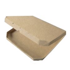 SafePro KPB14,14-Inch Euro Style Corrugated Kraft Pizza Boxes, 50-Piece Pack