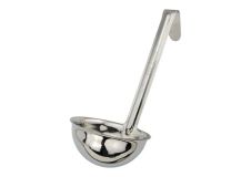 Winco LDI-60SH, 6 Oz 6.5-Inch One Piece Stainless Steel Soup Short Handle Ladle, NSF