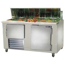 Leader LM60, 60x32x45-Inch Refrigerated Sandwich Unit, 20.3 Cu. Ft, 1.5 Door, ETL Listed