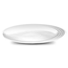 Modern M81614, 14-Inch White Pearl Oval Porcelain Serving Plate