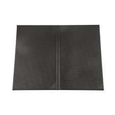 C.A.C. MCC2-14BK, 8.5x14-inch 2-Panel Faux Leather Black Menu Cover