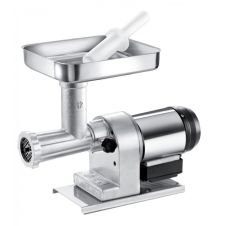 Omcan MG-IT-0012, 19-inch Stainless Steel Moderate Duty Electric Meat Grinder, 1 HP