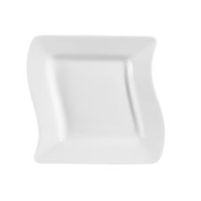 C.A.C. MIA-6, 6.75-Inch Porcelain Square Plate, 3 DZ/CS