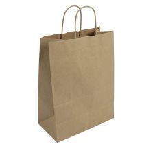 DURO 10x5x13-Inch 60# Kraft Paper Bag with Twisted Handles, 250/CS