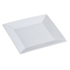 Yanco ML-109 9-Inch Mainland Porcelain Square White Plate, 24/CS
