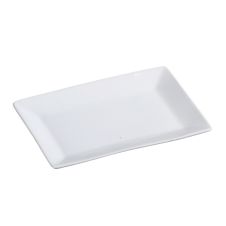 Yanco ML-210 10x7-Inch Mainland Porcelain Rectangular White Plate, 24/CS