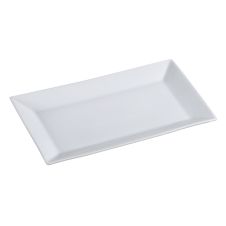 Yanco ML-218 18x10.5-Inch Mainland Porcelain Rectangular White Plate, 6/CS