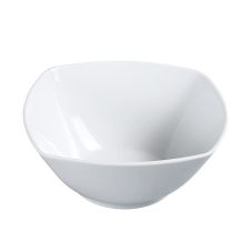 Yanco ML-405 12 Oz 5.25-Inch Mainland Porcelain Square White Salad Bowl, 36/CS