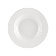C.A.C. MLRN-3, 10 Oz 9-inch White Melamine Rim Soup Plate, DZ
