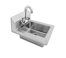 Atosa MRS-HS-14, 10 x 12-Inch Bowl 1-??ompartment Stainless Steel Wall Mount Hand Sink, NSF