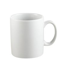 C.A.C. MUG-C12, 12 Oz 3-Inch Porcelain White C-Handle Mug, 3 DZ/CS