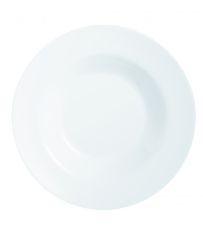 Arcoroc N9405ARC 11" Evolutions Round White Glass Pasta Plate, 12/CS