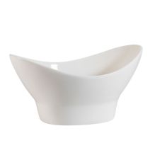 C.A.C. NGB-10, 32 Oz 10-Inch Porcelain Nugget Bowl with Foot, DZ