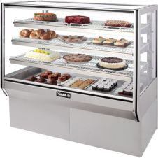 Leader NHBK48DRY, 48-Inch Dry Non-Refrigerated High Bakery Case with 3 Shelves