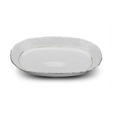 Cmielow ODPL33-X, 13-Inch Oval Platinum Band Porcelain Dish, EA