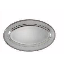 Winco OPL-12, 11.75x7.88-Inch Heavy Stainless Steel Oval Platter