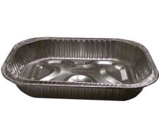 Pactiv OR25 17.5 x 13-1/16-Inch Aluminum Oval Roaster, 25/CS