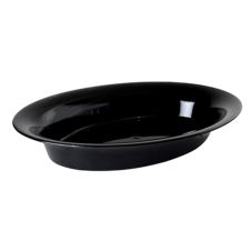 Fineline Settings OVB09128.BK, 128 Oz 16x11-inch Platter Pleasers Black Oval Bowl, 25/CS