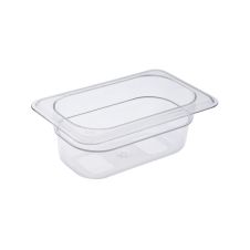 C.A.C. PCFP-N2, 2.5-inch Deep 1/9 Size Clear Polycarbonate Food Pan