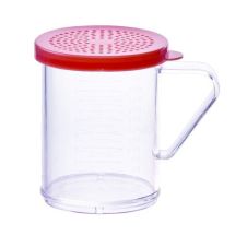 Winco PDG-10R, 10oz Dredge with Rose Snap-on Lid, PC
