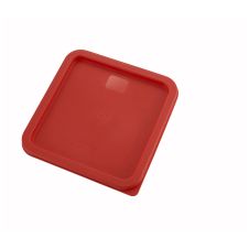 Winco PECC-68, Red Polyethylene Cover For 6- And 8-Quart Square Containers, NSF