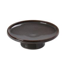 Yanco PK-607, 7.5x2.5-Inch Porcelain Dessert Plate with Stand, 12/CS