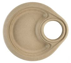 World Centric PL-SC-9Cups, 9-inch Fiber Party Plates with Cups Holder, 1000/CS