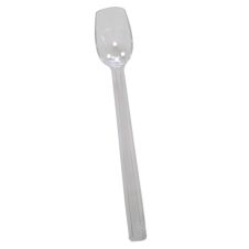 Thunder Group PLВЅ110CL, 10-Inch Polycarbonate Perforated Buffet Spoon, Clear, 12/Pack
