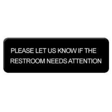 Thunder Group PLIS9334BK, 9x3-inch 'Please Let Us Know' Information Sign
