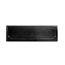 Thunder Group PLPA7120LCBK, Polycarbonate Half Size Long Solid Cover For Food Pan, Black